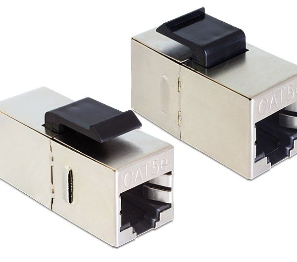 DELOCK Keystone module RJ45 86204, Cat 5e STP, ασημί