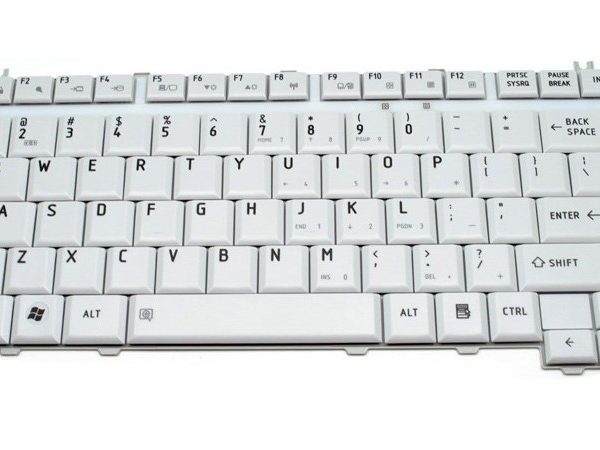 Πληκτρολόγιο για Toshiba Satellite A200/A205/A210 Series, US, λευκό
