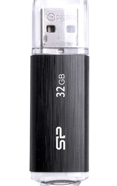 SILICON POWER USB Flash Drive Ultima U02, 32GB, USB 2.0, μαύρο