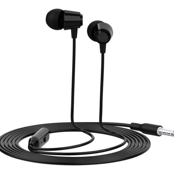CELEBRAT earphones με μικρόφωνο G4, 3.5mm σύνδεση, Φ10mm, 1.2m, μαύρο