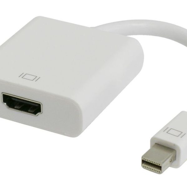 POWERTECH αντάπτορας mini DisplayPort σε HDMI CAB-DP036, 0.20m, λευκός