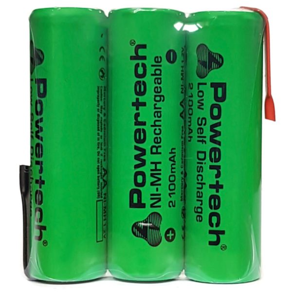 POWERTECH επαναφορτιζόμενη μπαταρία PT-793 2100mAh, AΑ HR6, 3τμχ