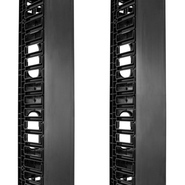 POWERTECH cable managment για rack NETW-0006, 23 θέσεων, πλαστικό, 2τμχ