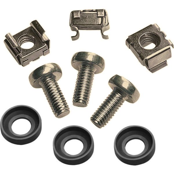 POWERTECH σετ βίδες με παξιμάδια NETW-0011 για κολώνα rack, M6*16, 20τμχ