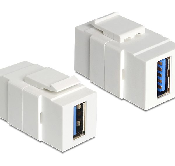 POWERTECH USB 3.0 adapter CAB-N152 για patch panel, λευκό