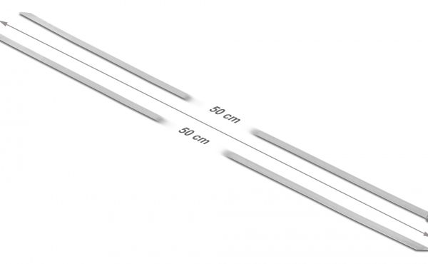 DELOCK μεταλλικός σφιγκτήρας καλωδίων 18770, 500x4.6mm, 10τμχ