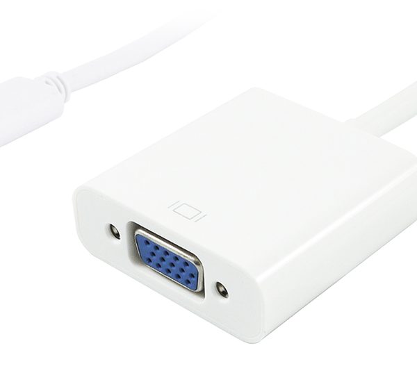 POWERTECH αντάπτορας USB Type-C σε VGA PTH-034, Full HD, λευκό