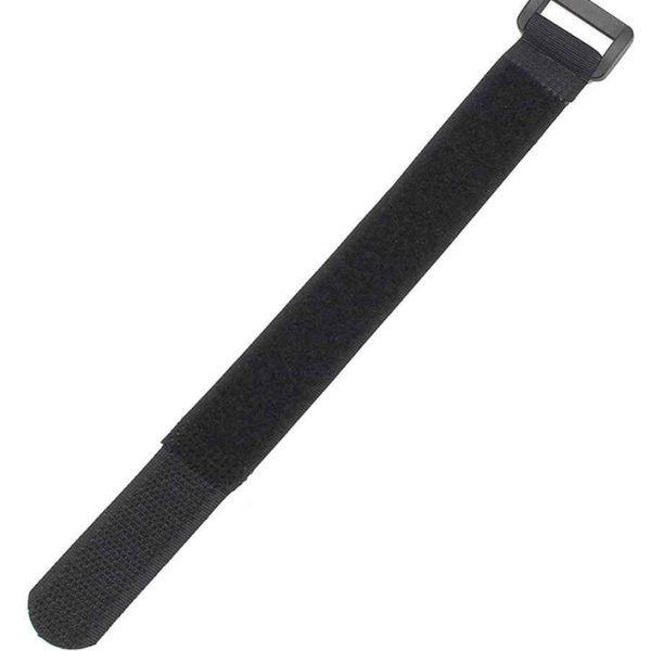 POWERTECH ιμάντας τύπου velcro TIES-024, 20x2cm, μαύρος, 10τμχ