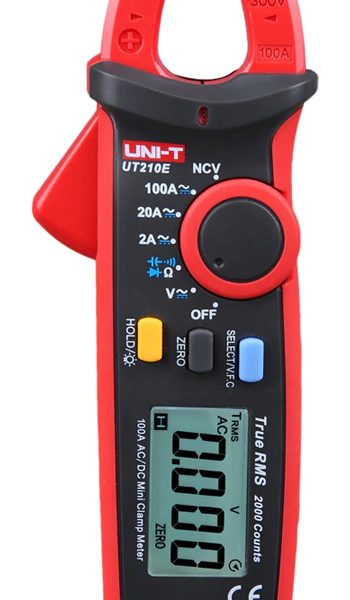UNI-T πολύμετρο & αμπεροτσιμπίδα UT210E, 100A AC/DC, NCV, True RMS