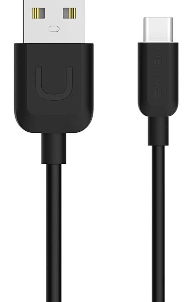 USAMS καλώδιο USB σε USB-C US-SJ099 U-Turn, 2.1A, 1m, μαύρο