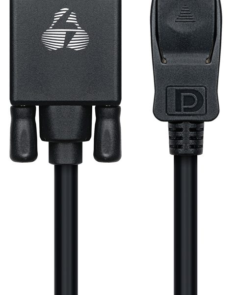 POWERTECH καλώδιο DisplayPort σε VGA CAB-DP056, 1080p, 1.8m, μαύρο