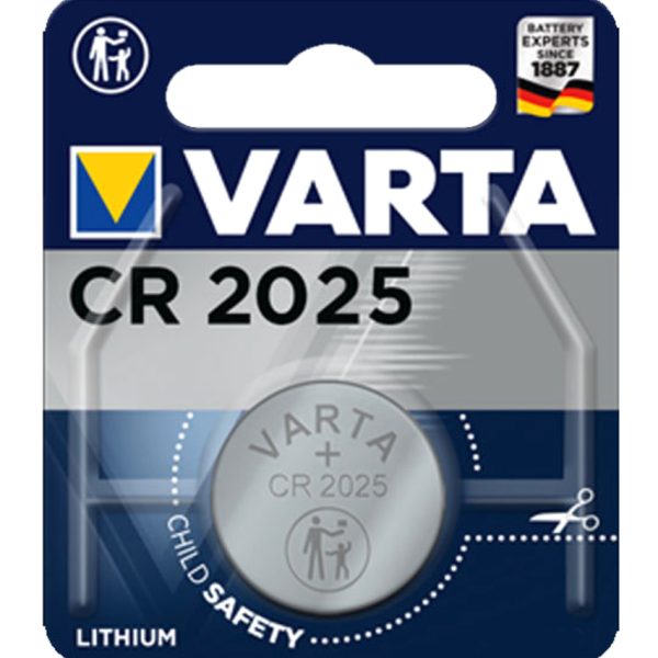 VARTA μπαταρία λιθίου CR2025, 3V, 1τμχ