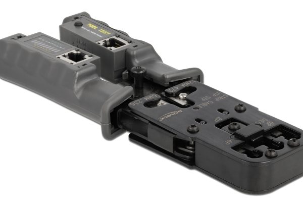 DELOCK εργαλείο πτύχωσης με απογυμνωτή & tester 90511, 8P/6P/6P DEC/4P