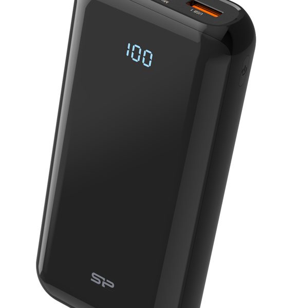 SILICON POWER power bank QS28, 20000mAh, 2x USB & USB Type-C, 18W, μαύρο