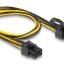 DELOCK καλώδιο PCI Express 6pin σε PCI Express 6+2 pin 83004