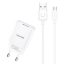 USAMS φορτιστής τοίχου T21OCMC01 με καλώδιο Micro USB