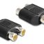 POWERTECH αντάπτορας RCA αρσενικό σε 2x RCA θηλυκό CAB-R020